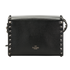 Mini Rockstud Flap, &pound;525, Handbags, Black, Leather, Back view